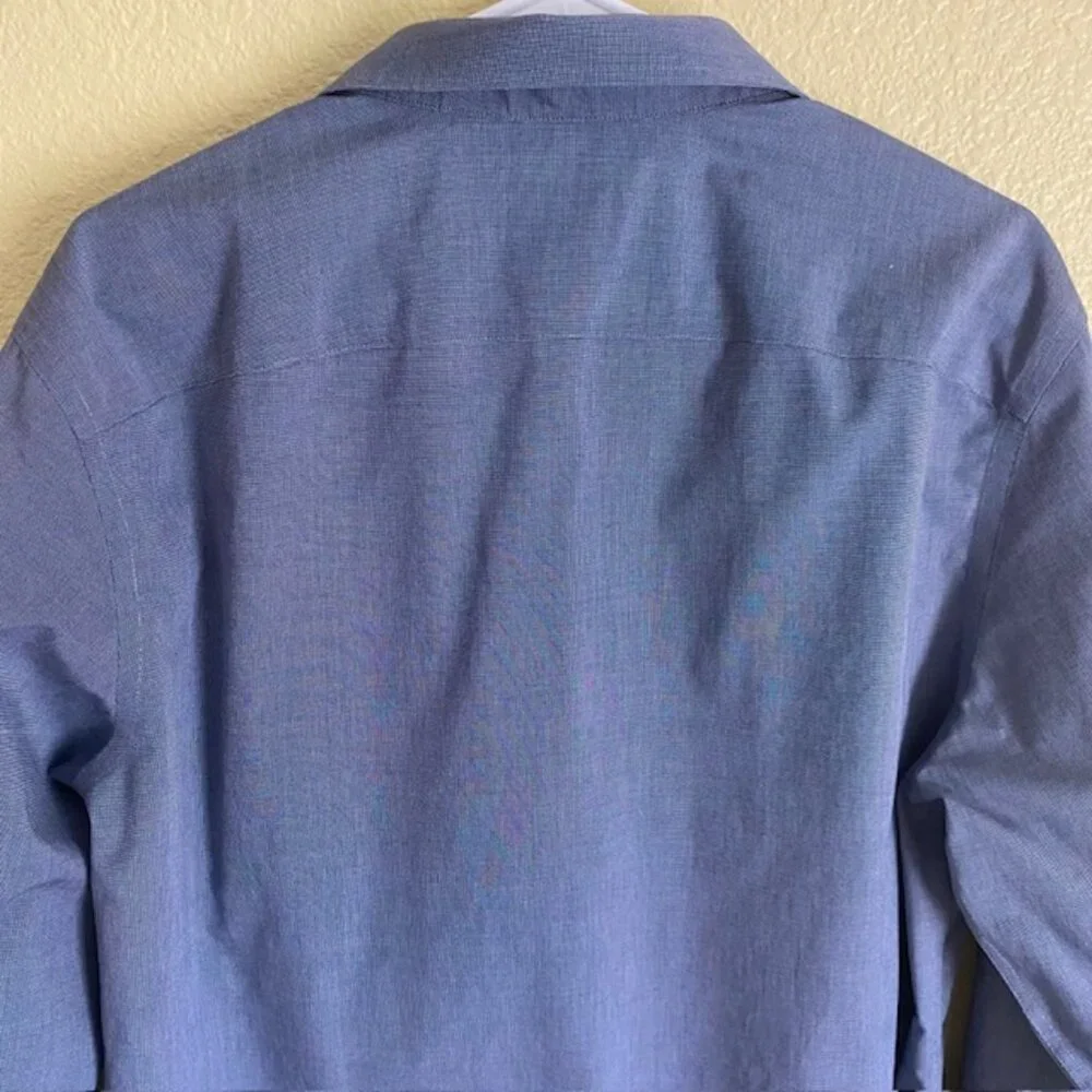 UNTUCKit Men's Button Up Long Sleeve Shirt XL Blue - Picture 6 of 7